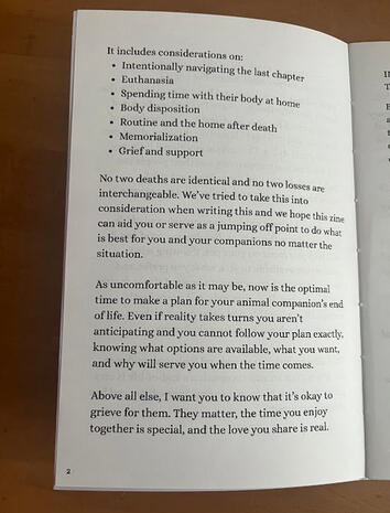 Preparing for Your Animal Companion’s Death - Understanding your options and the processes ahead of time will give you access to many more resources and can help you moor when the time comes.