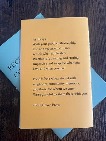 Recipes for Commonly Discarded Parts of Plants - Initially a one page mini zine, this new edition features 4 new recipes bringing it to 10 easy, adaptable recipes for ingredients typically destined for the compost